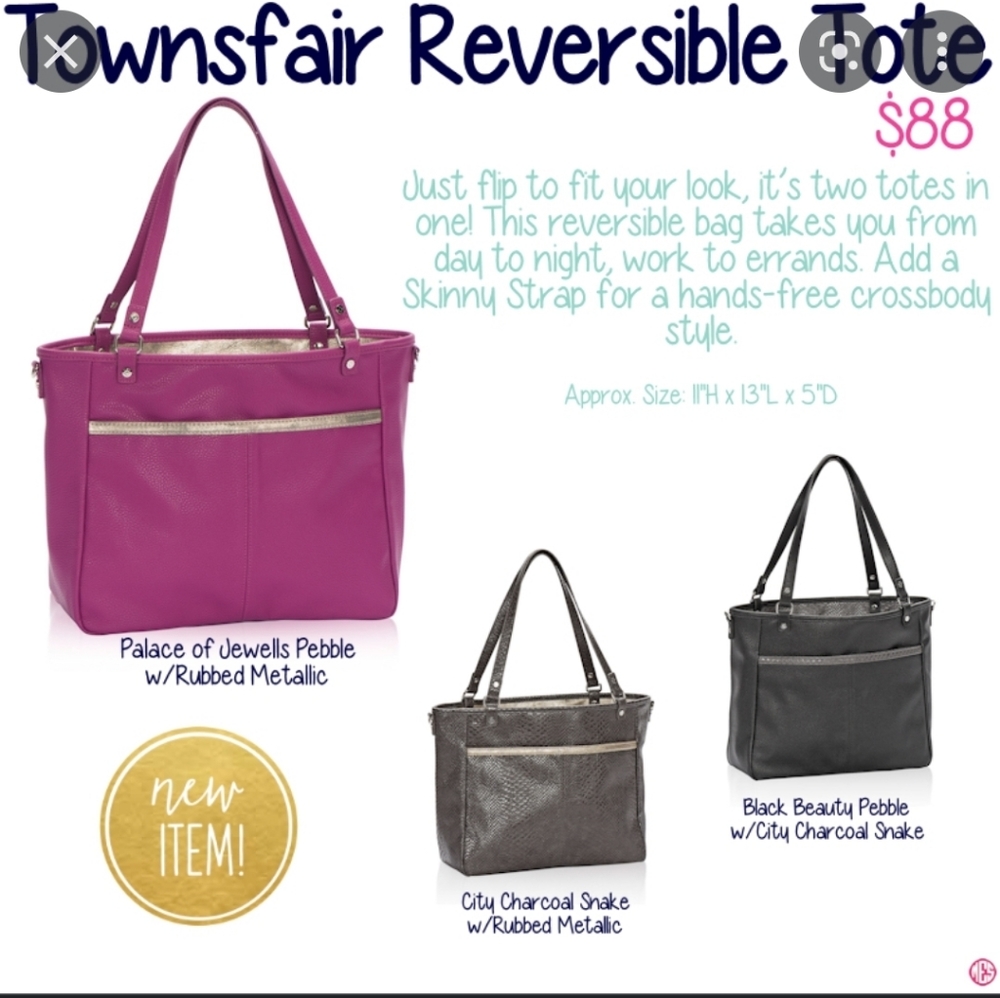 Thirty-One Townsfair Reversible Tote